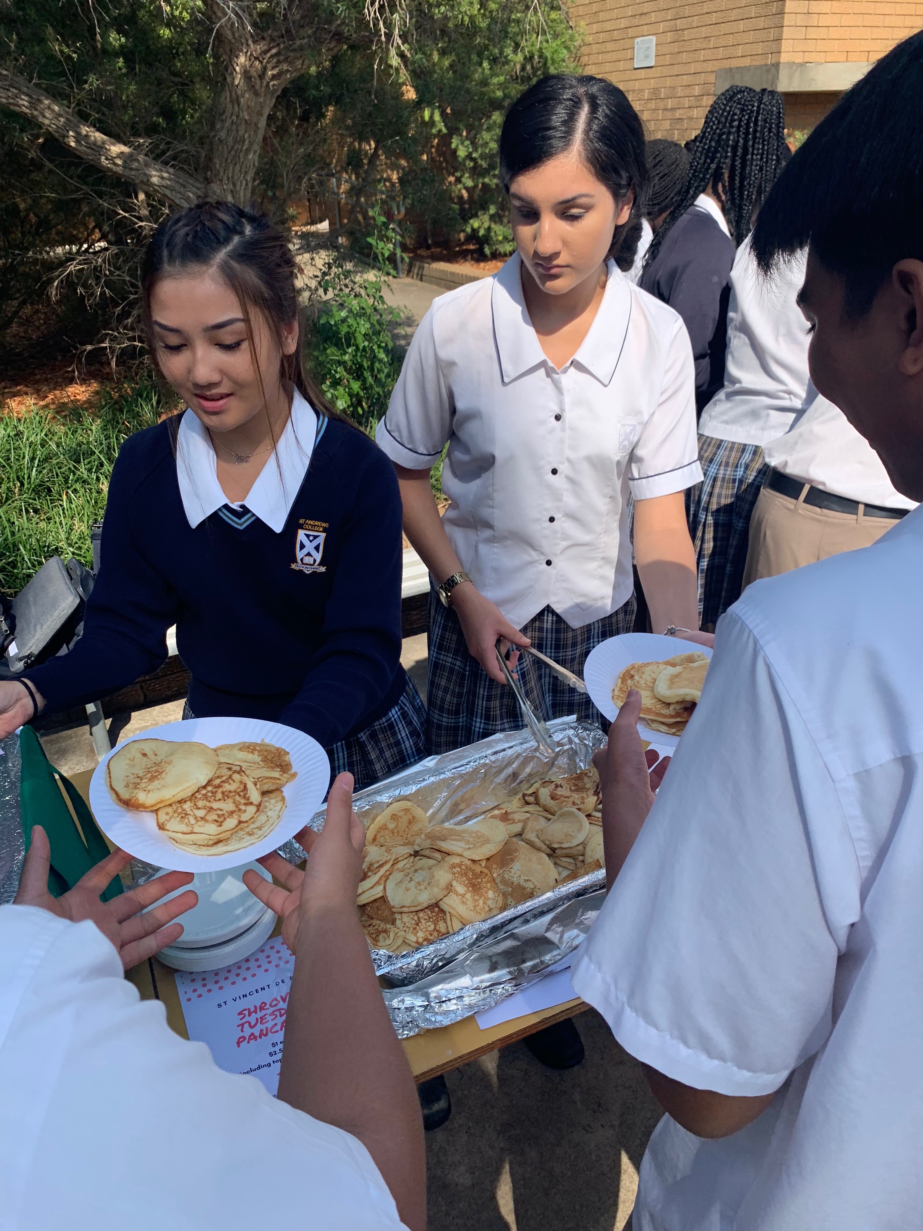Senior Campus Pancake Day Photos from St Andrews College Marayong