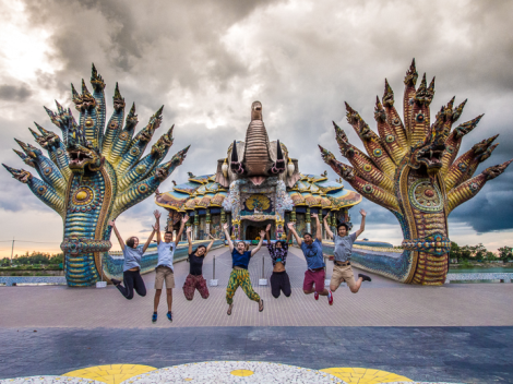 Students enjoyed visiting the sites of Thailand