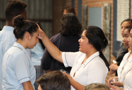 Ash Wednesday Photo at St Andrew's College Marayong