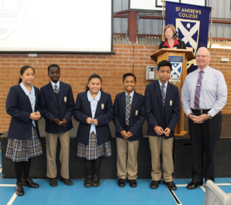 2016 Student Representative Council at St Andrew's College Marayong